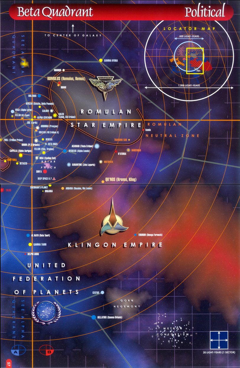 Federation Space Map